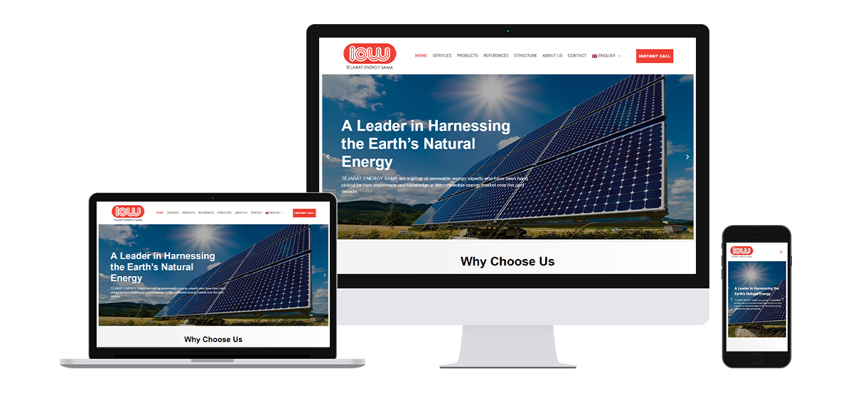 energysama طراحی وب سایت انرژی سما