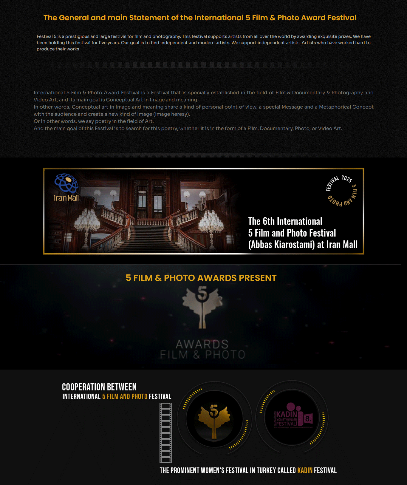 5photo2 نمونه کار طراحی سایت بین المللی 5photoaward