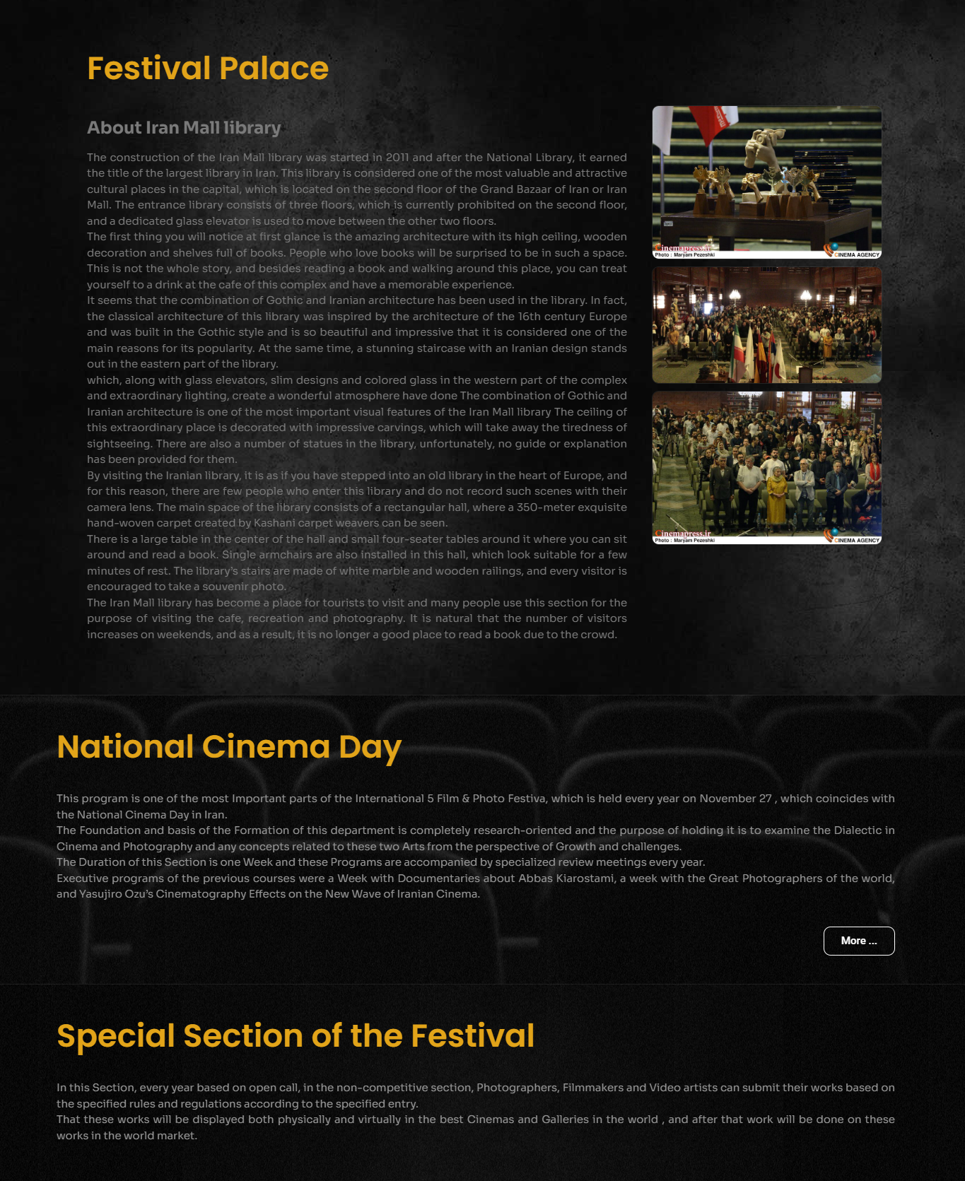 5photo5 نمونه کار طراحی سایت بین المللی 5photoaward