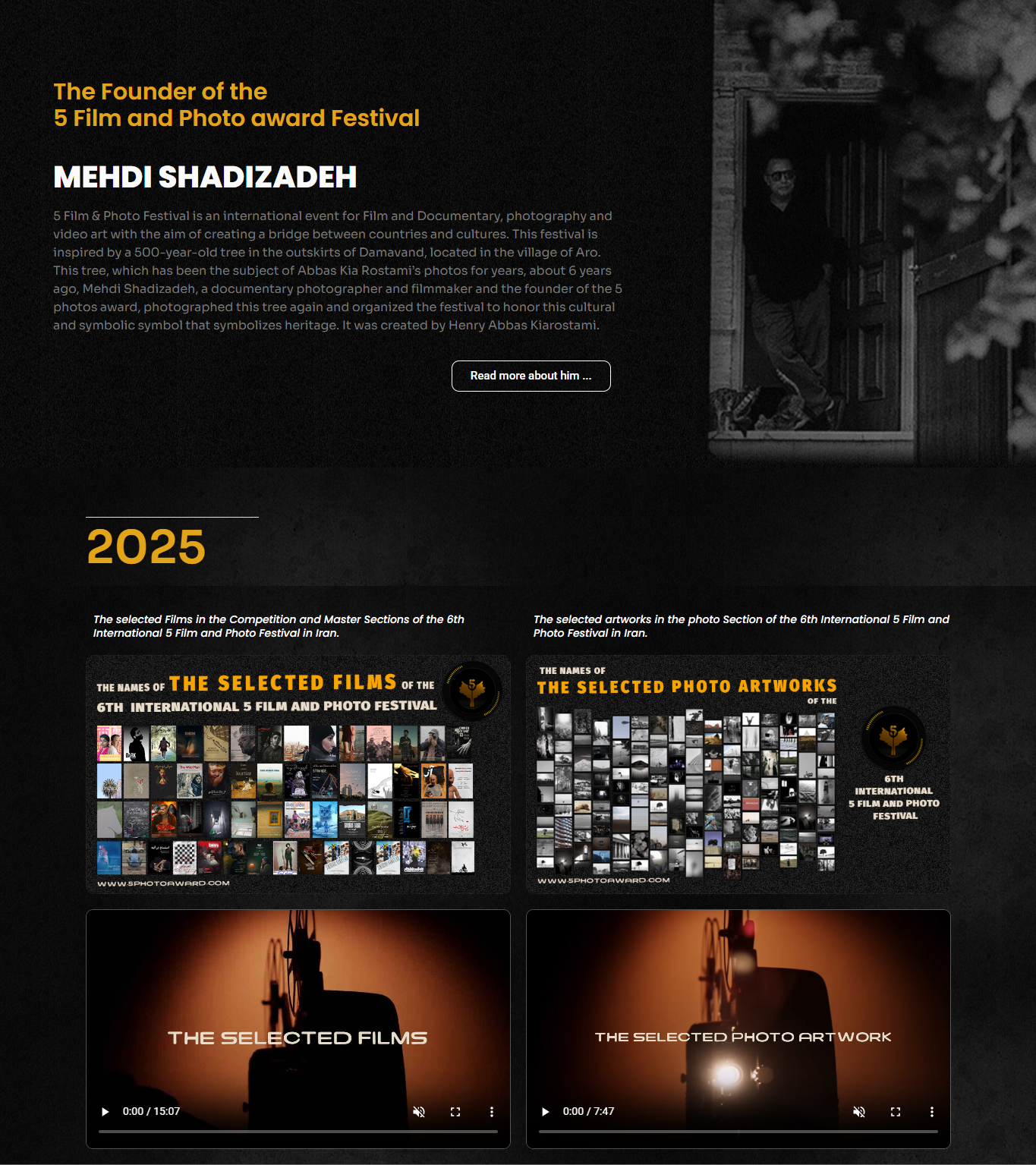 5photo6 نمونه کار طراحی سایت بین المللی 5photoaward