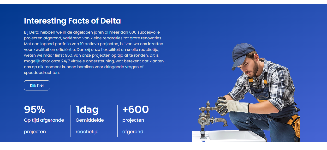 dlta3 طراحی سایت بین المللی Delta Loodgieter Utrecht